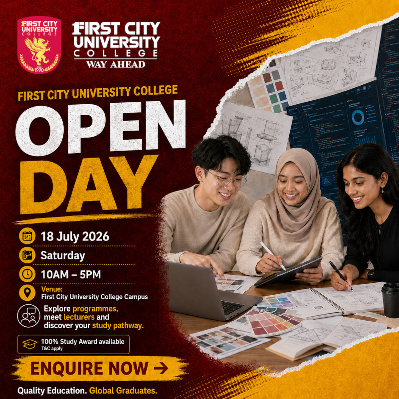 First City University College Open Day - 18 July 2026, Saturday
