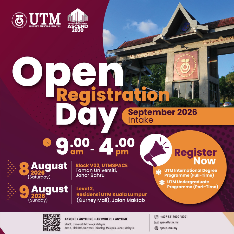 UTM Open Registration Day - September 2026 Intake