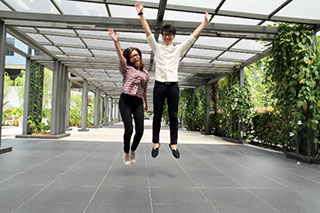 Chan Thing (from left) and Teoh Wei Zhuan, unleash their potential to the full, with knowledge and real world training gained from KDU University College.