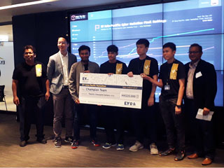 Team FetchOrbis walked away with HKD 20,000 as they were crowned champion at the EY Asia-Pacific Hackathon that was held in Hong Kong.
