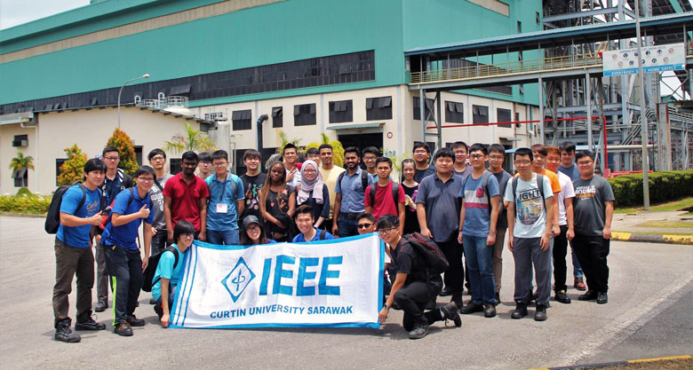 The students and lecturers at Mukah Coal-fired Power Plant.