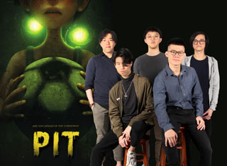 A few of the masterminds behind “Pit” – [sitting, L-R]: Daniel Goh Wei Shen (Director) & Sean Yew Zi Xuan (Director); [standing, L-R]: Denzel Eu Yong Jie (Technical Director), Adam Wong Chee Yuen (Storyboard Artist) & Leonard Ricky Santoso (Art Director).