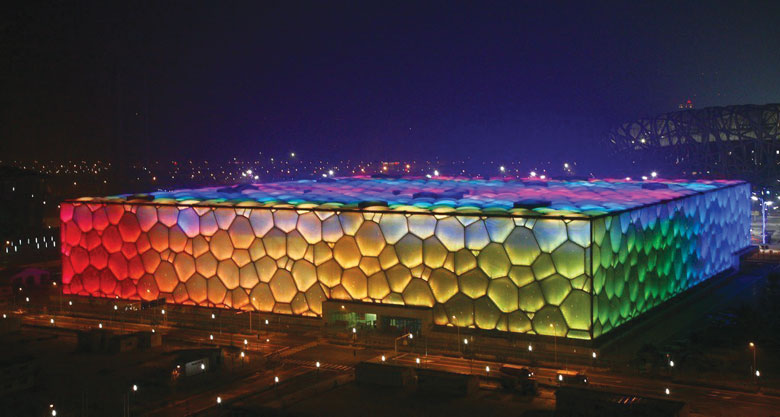 The iconic Olympic’s Beijing National Aquatics Centre by visionary architect and master planner Chris Bosse.
