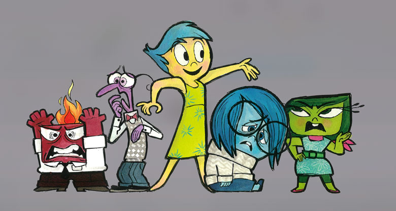 Dan Holland worked on the character designs for Inside Out.