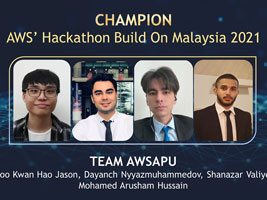 TOP 3 Awards for APU at AWS Hackathon - StudyMalaysia.com