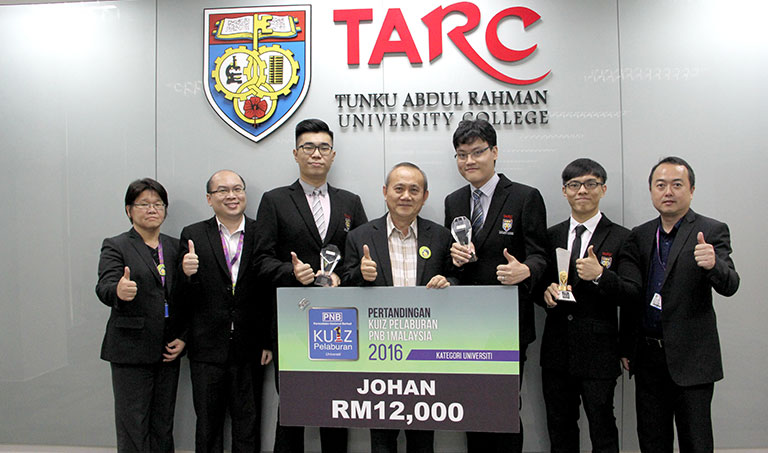 TAR UC Strikes Gold in PNB 1Malaysia Investment Quiz Competition 2016