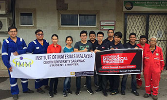 Curtin Sarawak student chapter members gain valuable insights into industry