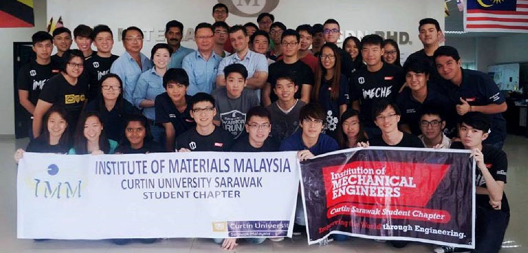 Curtin Sarawak student chapter members gain valuable insights into industry