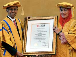 MSU Honors King with Honorary Doctorate - StudyMalaysia.com