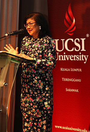 Tan Sri Rafidah speaks on staying ahead in the 21st century at UCSI