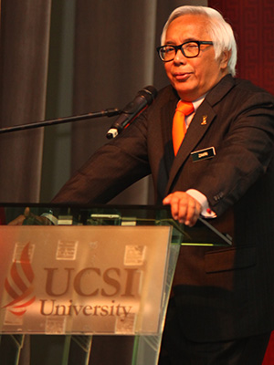 Tan Sri Dr Zakri Abdul Hamid talks about fostering a sustainable future Malaysia at UCSI