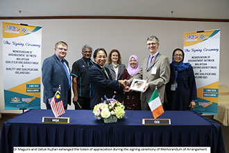The Signing of Memorandum of Arrangement Between Malaysian Qualifications Agency and Quality and Qualifications Ireland
