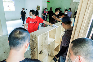 Curtin Sarawak volunteers help spruce up POCS Centre in Piasau