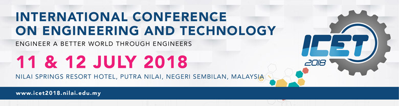 International Conference On Engineering And Technology (ICET2018)