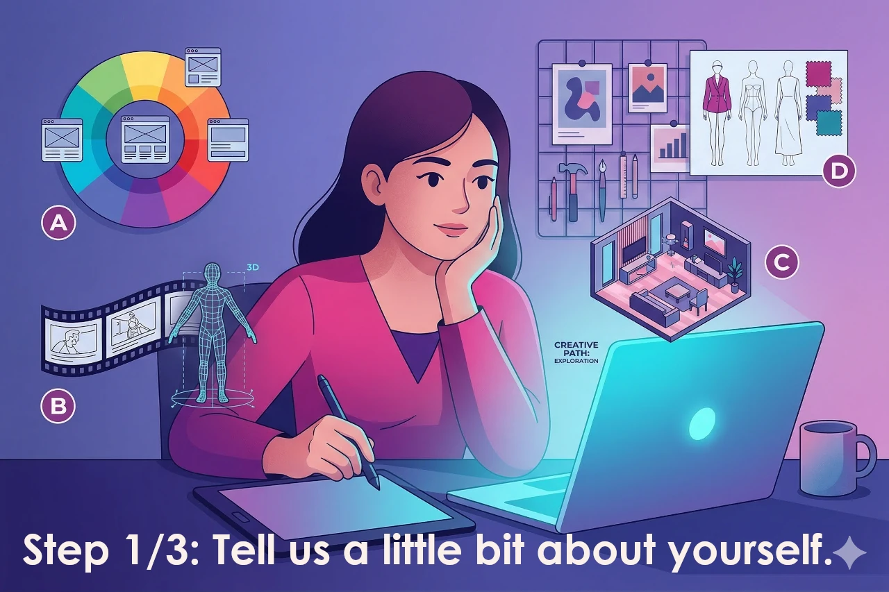 Creative Course & Career Interest Self-Assessment Quiz
